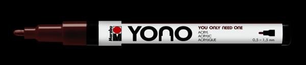 Levně Marabu YONO akrylový popisovač 0,5-1,5 mm - hnědý
