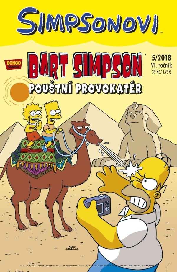 Simpsonovi - Bart Simpson 5/2018 - Pouštní provokatér - Matthew Abram Groening