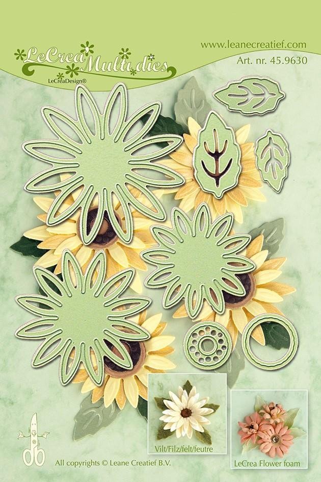Levně Vyřezávací a embosovací kovové šablony - Chryzantéma 8ks