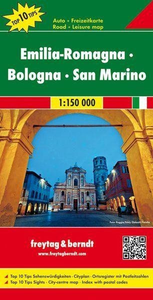Levně AK 0622 Emilia Romagna, Boloňa, San Marino 1:150 000 / automapa + rekreační mapa