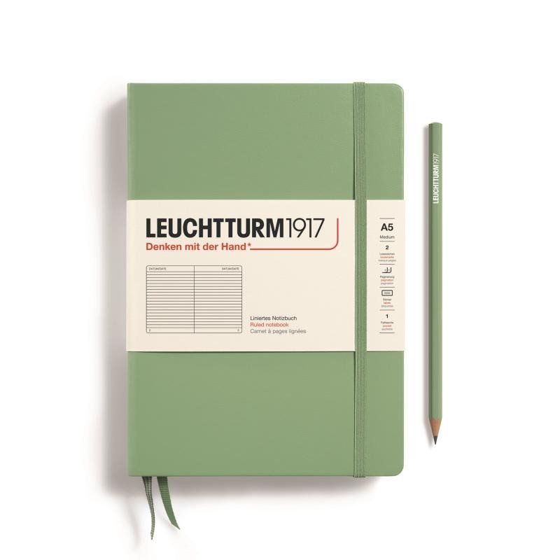 Levně Leuchtturm1917 Zápisník Sage Medium A5 linkovaný