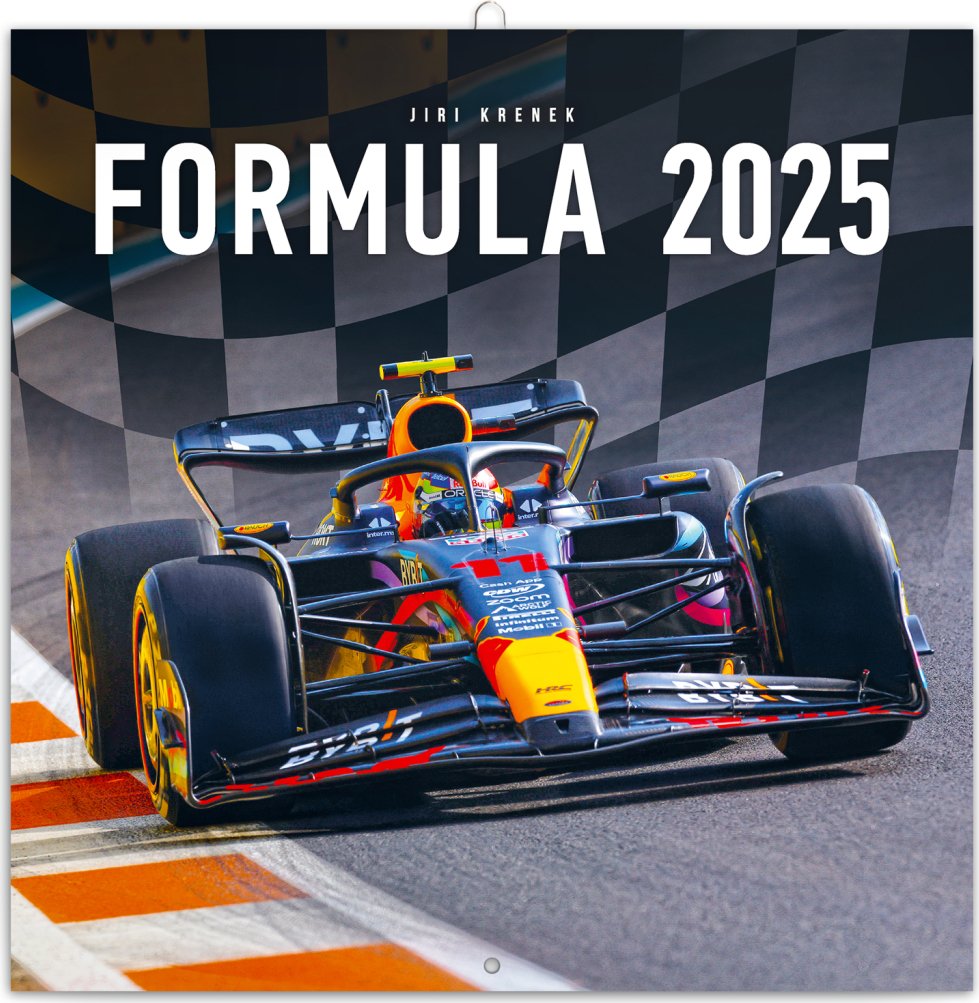 Levně Kalendář 2025 poznámkový: Formule - Jiří Křenek, 30 × 30 cm (západní kalendarium)