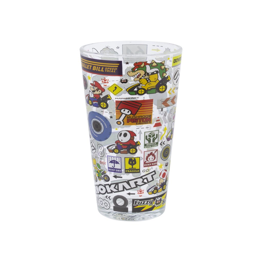 Levně Sklenice Super Mario - Mario Kart 400 ml - EPEE