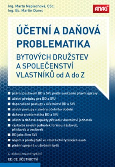 Účetní a daňová problematika bytových družstev a společenství vlastníků od A do Z - Marta Neplechová