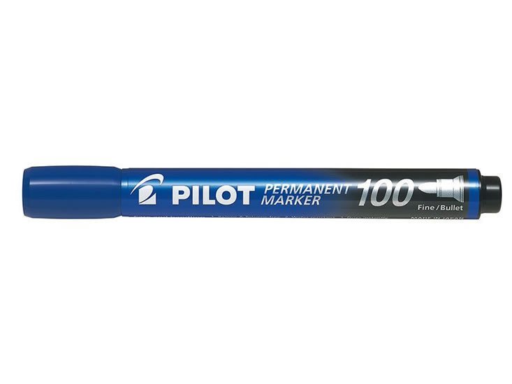 Levně PILOT 100 Popisovač permanentní BL modrá