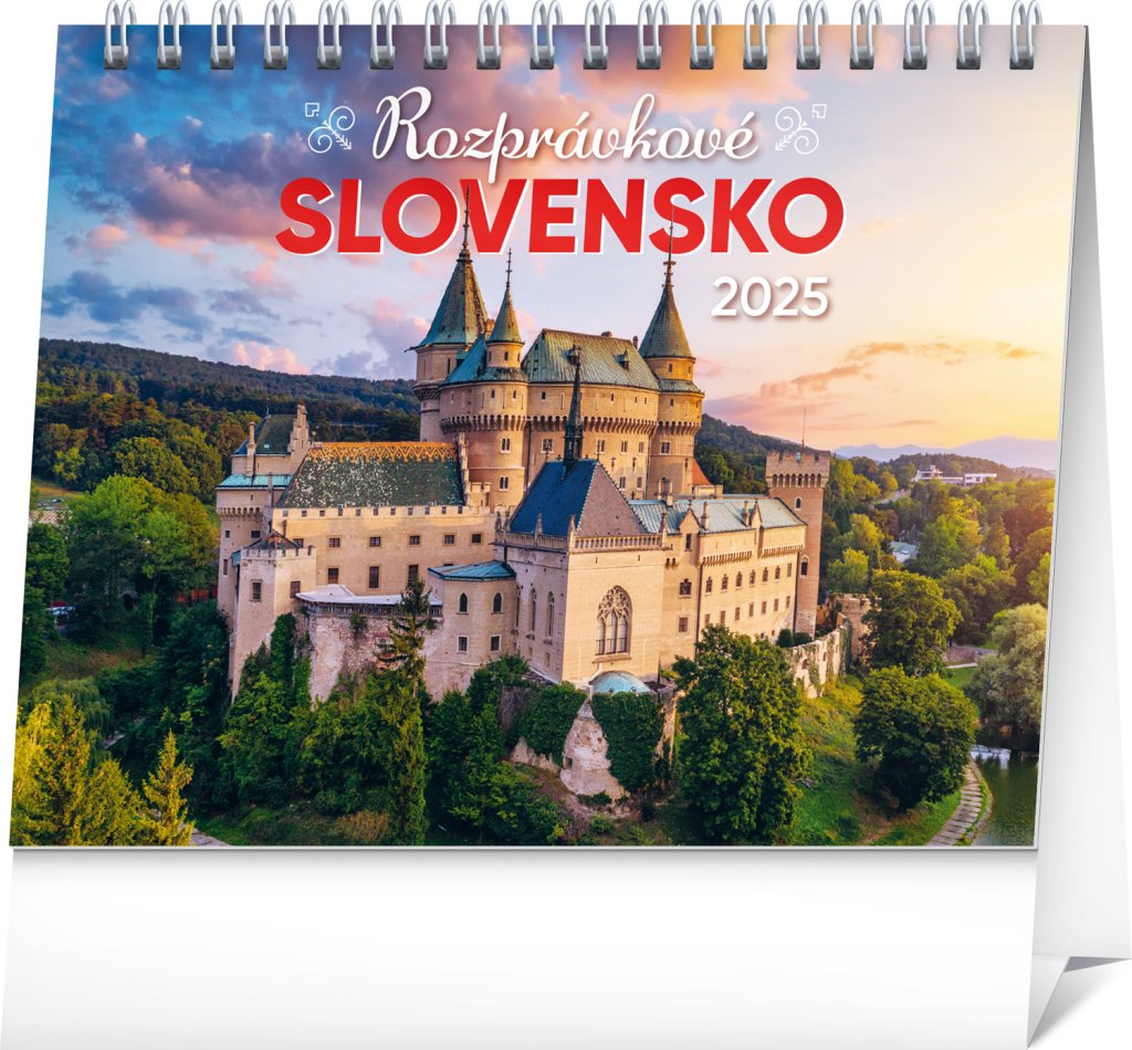 Levně NOTIQUE Stolový kalendár Rozprávkové Slovensko 2025, 16,5 x 13 cm Slovensky