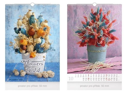 Levně Flowers 2024 - nástěnný kalendář