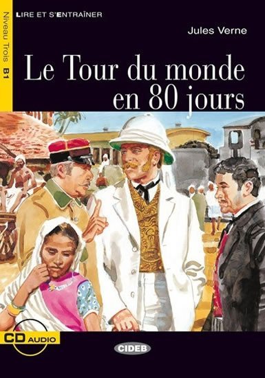 Levně Le Tour du monde en 80 jours + CD (Black Cat Readers FRA Level 3) - Jules Verne