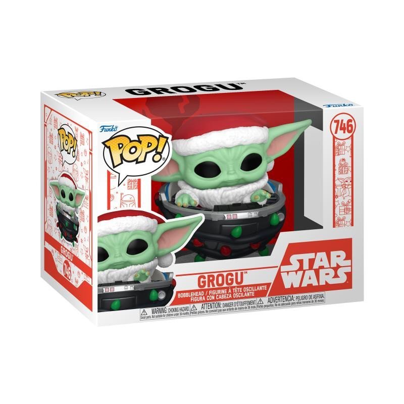 Levně Funko POP Star Wars: Grogu in Pram (Holiday)