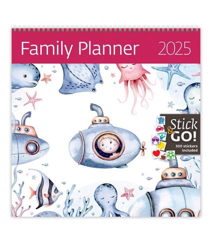 Levně Kalendář nástěnný 2025 - Family Planner