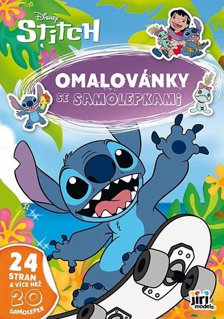 Levně Omalovánky A4 se samolepkami Lilo &amp; Stitch