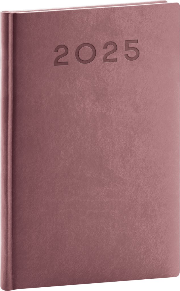 Levně Diář 2025: Aprint Neo - růžový, týdenní, 15 × 21 cm