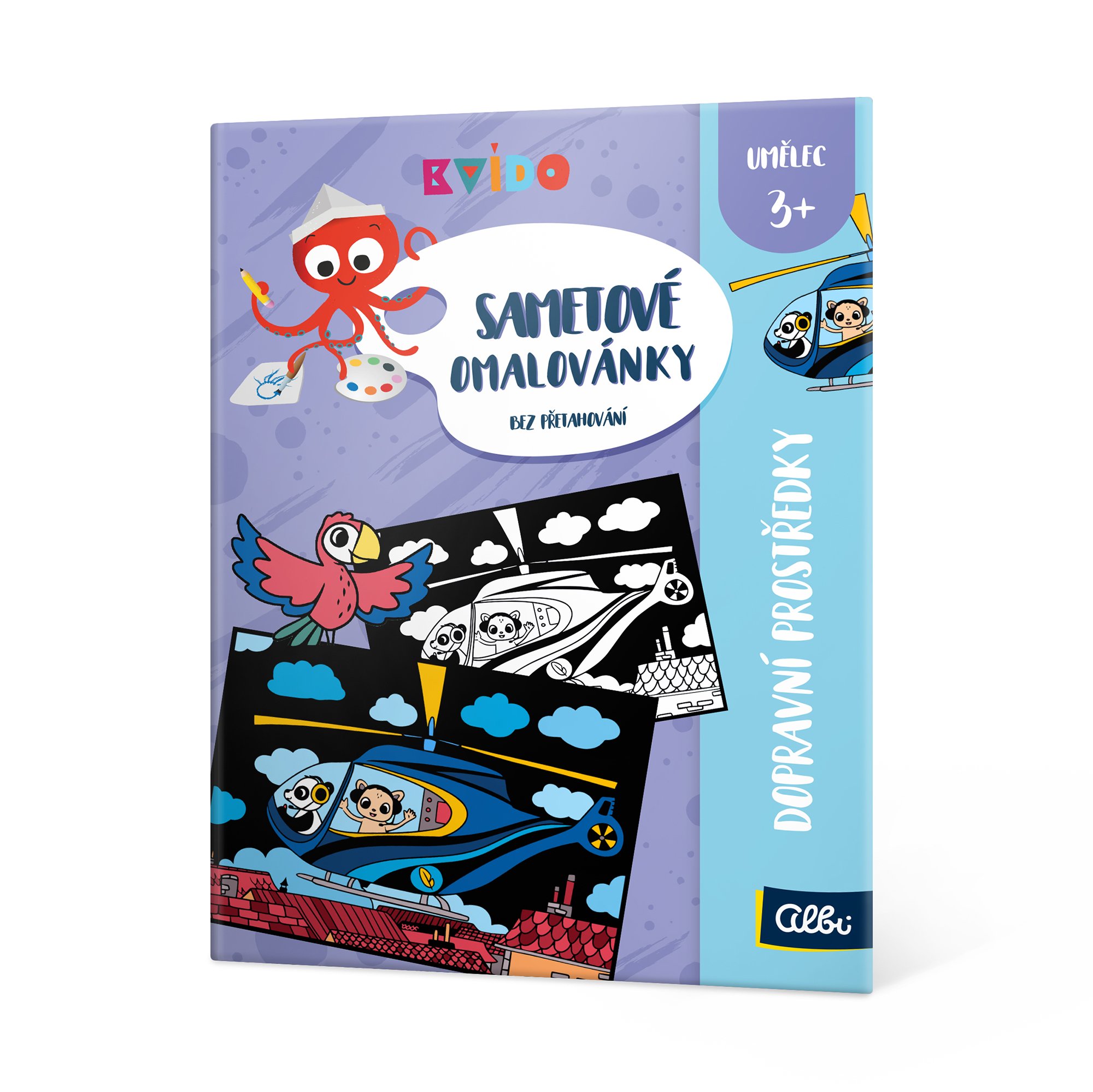 Product detail of Albi Sametové omalovánky - Doprava - Albi