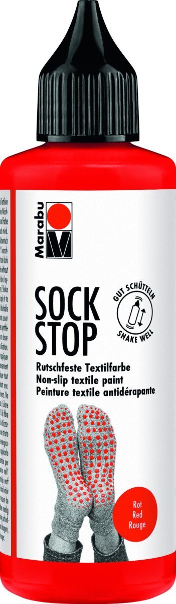 Levně Marabu Sock Stop Protiskluzová barva - červená 90ml