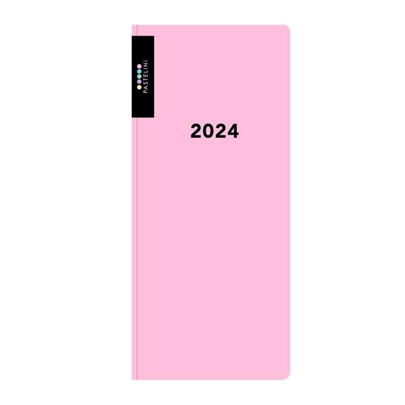 Levně Diář PVC týdenní 2024 PASTELINI - růžová