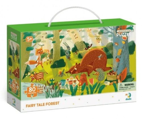 Levně Dodo Puzzle s hledáním obrázků - Pohádkový les 80 dílků