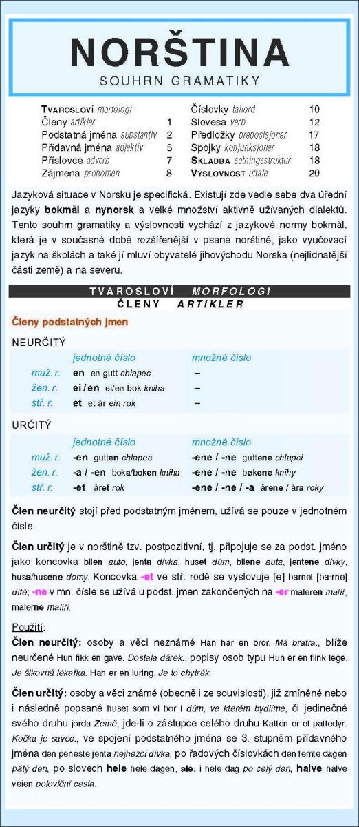 Levně NORŠTINA souhrn gramatiky, 2. vydání - Klára Winklerová