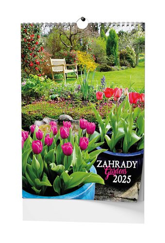 Zahrady 2025 - nástěnný kalendář