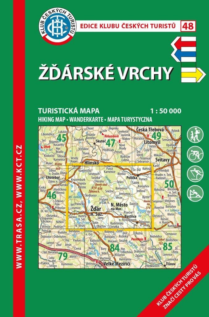 Levně KČT 48 Žďárské vrchy 1:50 000 / 8.vydání 2021