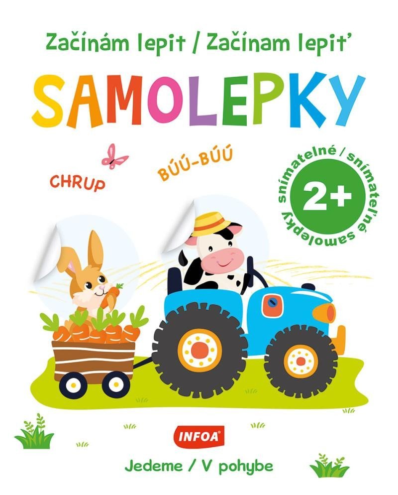 Levně Začínám lepit samolepky - Jedeme / Začínam lepiť samolepky - V pohybe