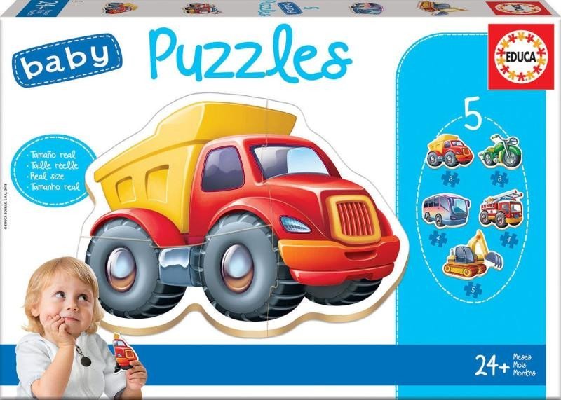 Levně Trefl Puzzle Baby Vozidla 5v1 (3-5 dílků)