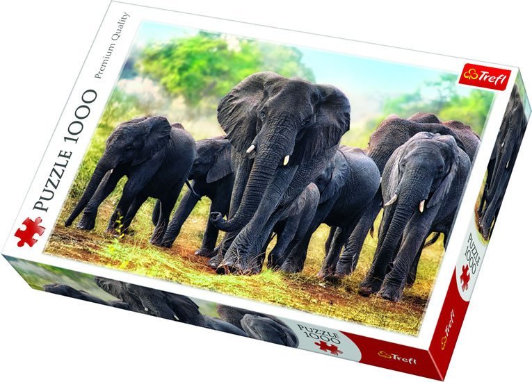 Levně Trefl Puzzle Afričtí sloni / 1000 dílků