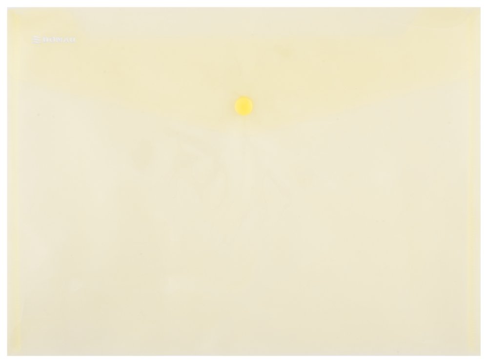 Levně DONAU obálka s drukem průhledná, A4, PP, žlutá - 12ks