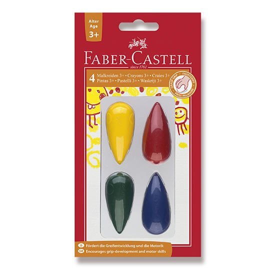 Levně Faber - Castell Plastové pastelky do dlaně 4 ks