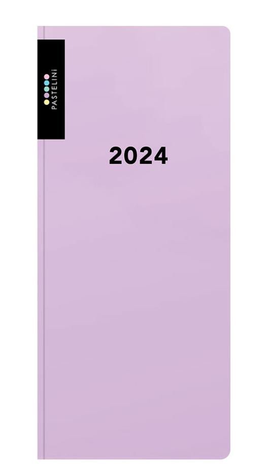 Levně Diář PVC týdenní 2024 PASTELINI - fialová