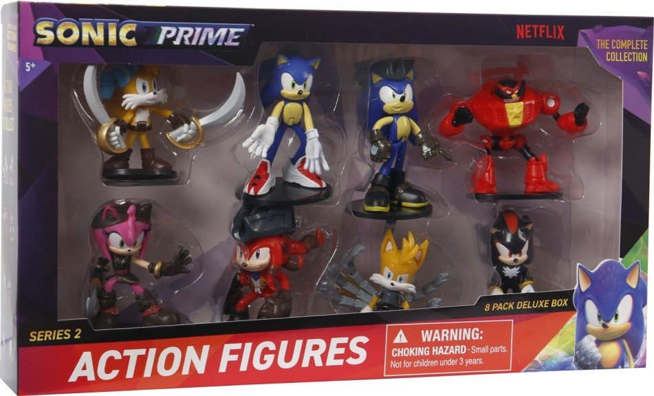 Sonic akční figurky – 8 ks Deluxe box - Alltoys