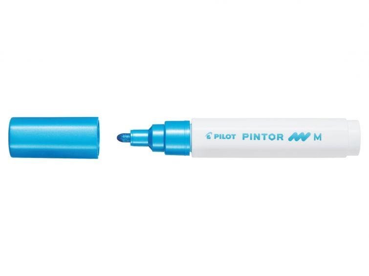 Levně PILOT Pintor Medium akrylový popisovač 1,5-2,2mm - metalický modrý
