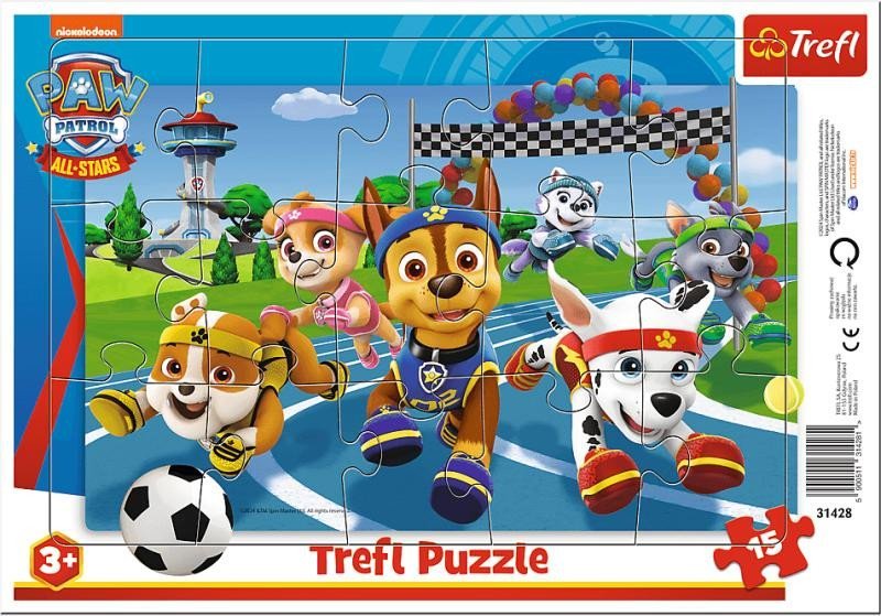 Levně Puzzle Tlapková patrola: Vždy ochotní pomáhat/15 dílků