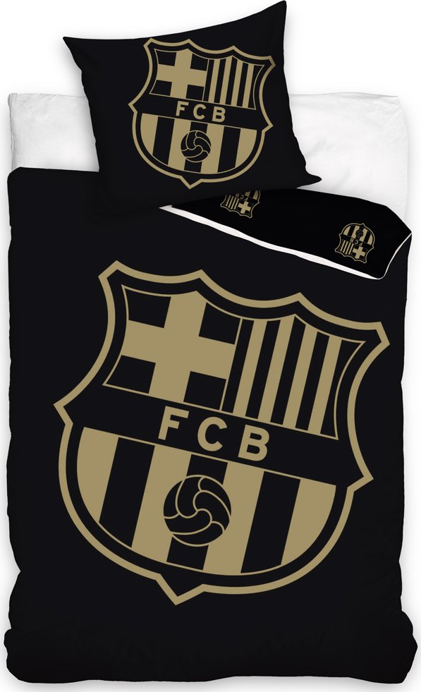 Levně Fotbalové povlečení FC Barcelona Gradient Black