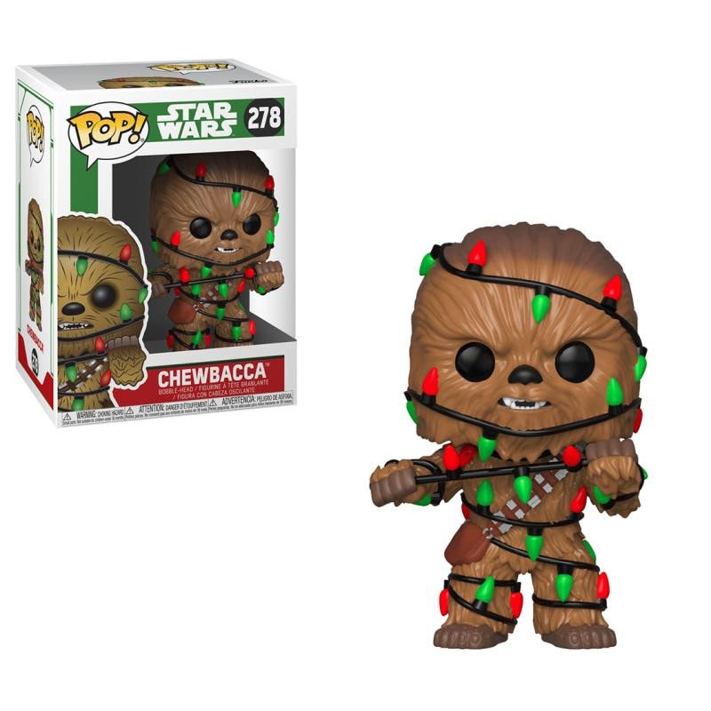 Levně Funko POP Star Wars: Chewie with Lights (Holiday)