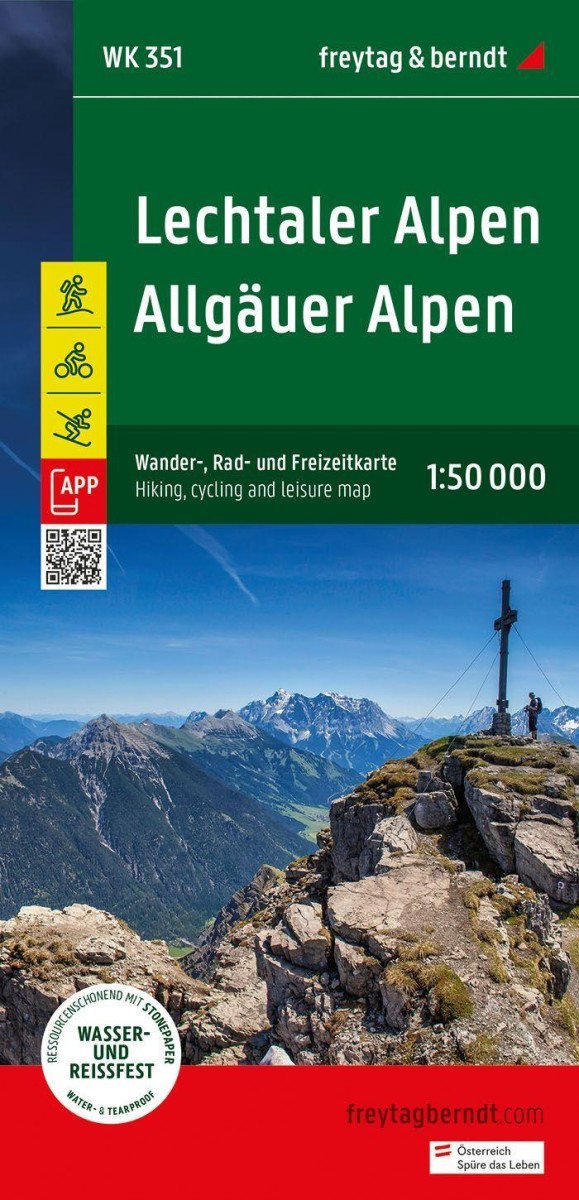 Levně Lechtalské Alpy - Allgäuské Alpy 1:50 000 / turistická, cyklistická a rekreační mapa