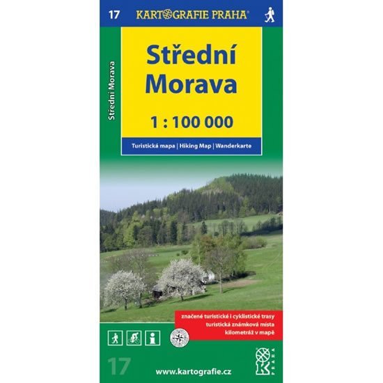 Levně 1:100T (17)-Střední Morava (turistická mapa)