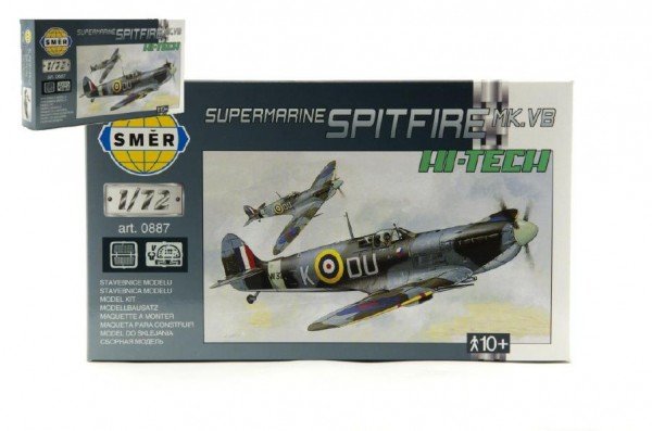 Levně Model Supermarine Spitfire MK.VB HI TECH 1:72 12,8x13,6cm v krabici 25x14,5x4,5cm