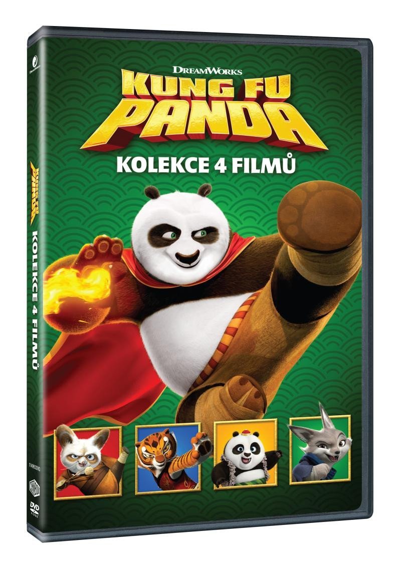 Levně Kung Fu Panda kolekce 1-4 4DVD