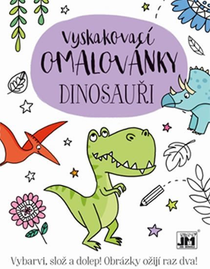 Levně Dinosauři - Vyskakovací omalovánky - kolektiv