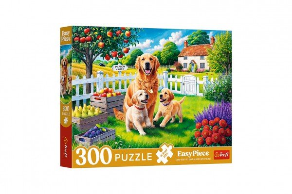 Levně Puzzle Psi na venkově 300dílků 60x40cm v krabici 34x26x5cm