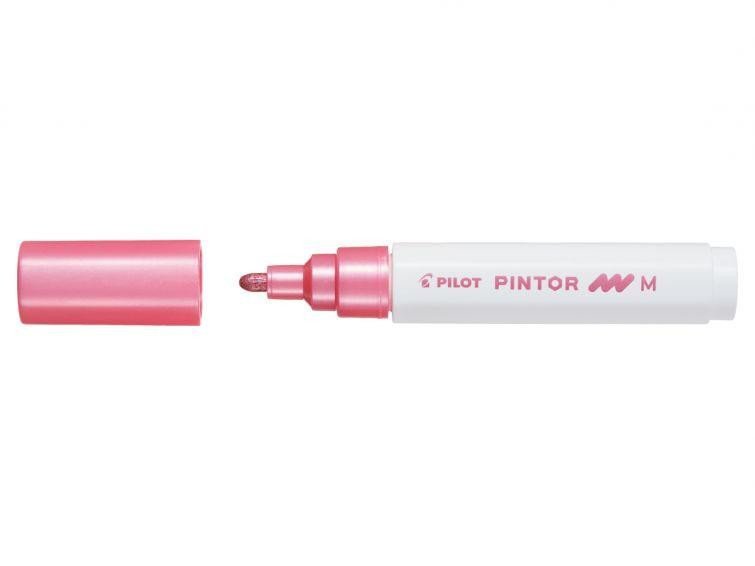 Levně PILOT Pintor Medium akrylový popisovač 1,5-2,2mm - metalický růžový