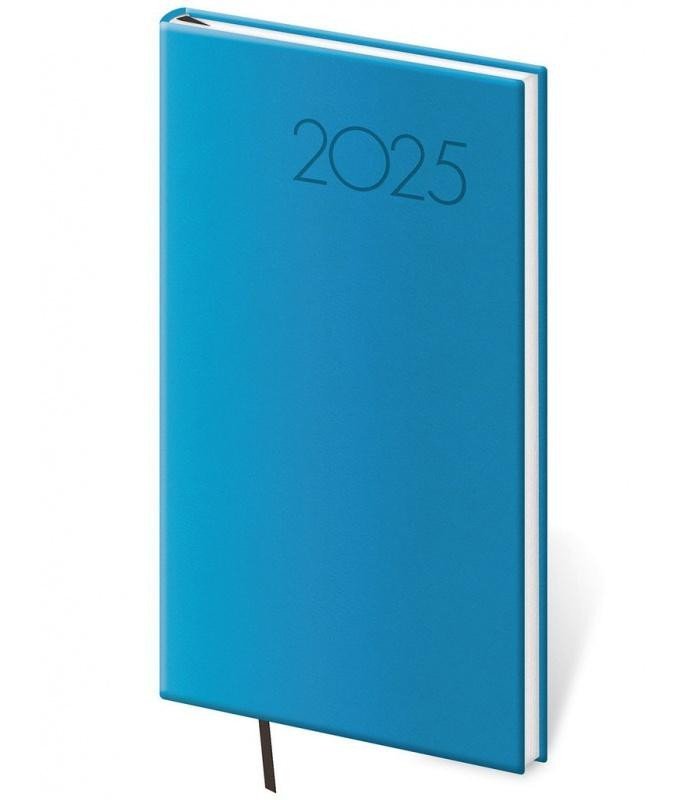 Levně Diář 2025 Print Pop týdenní kapesní světle modrá