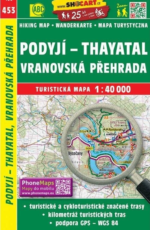 Levně SC 453 Podyjí, Thayatal, Vranovská přehrada 1:40 000