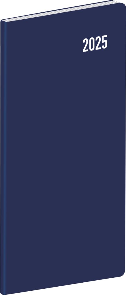 Levně NOTIQUE Kapesní diář Modrý 2025, plánovací měsíční, 8 x 18 cm