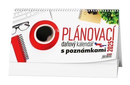 Plánovací daňový kalendář s poznámkami - stolní kalendář