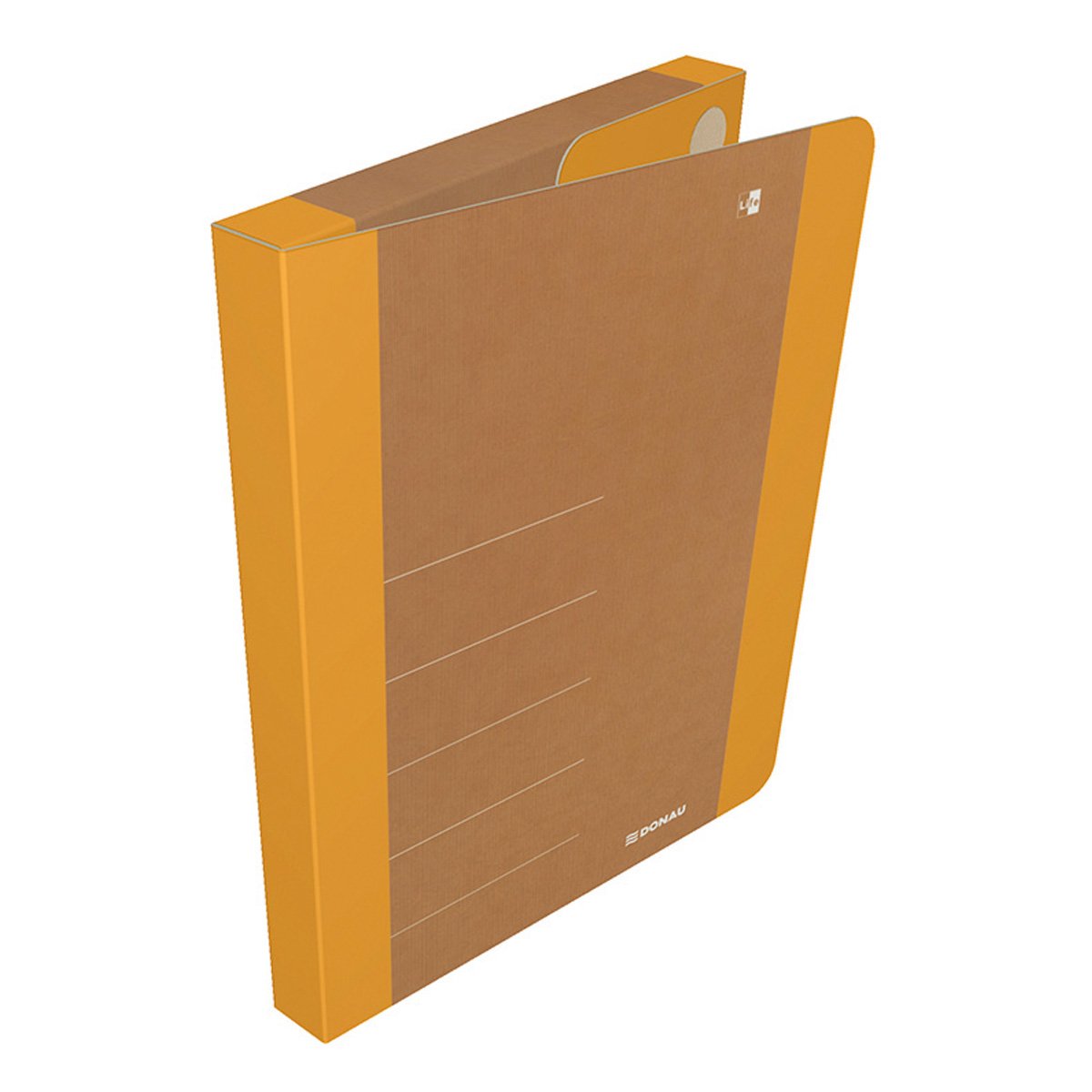 Levně DONAU Box na spisy DONAU LIFE, A4, karton, neonově oranžový