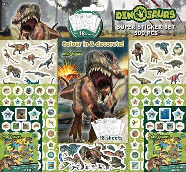 Levně Dinosauři - Samolepkový set 500 ks
