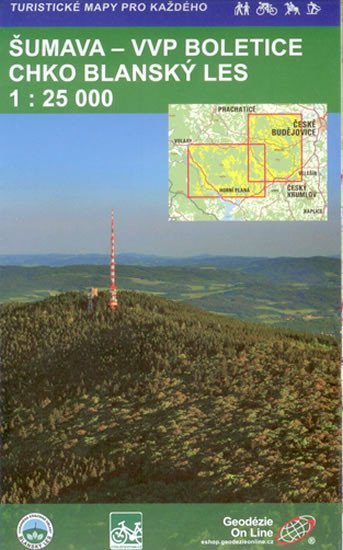 Levně Šumava VVP-Boletice CHKO-Blanský les 1:25 000 (turistická mapa)