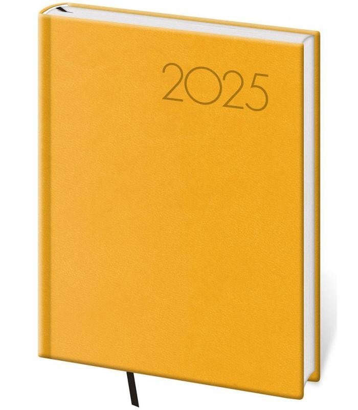 Levně Diář 2025 Print Pop denní B6 žlutá