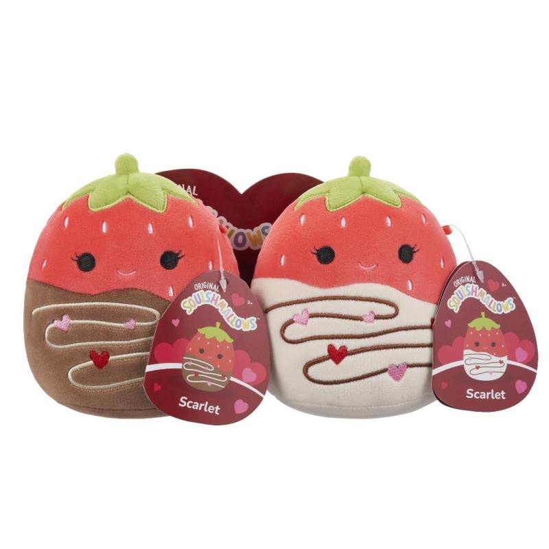 Levně Squishmallows 1+1 Jahody v čokoládě Scarlet 20 cm